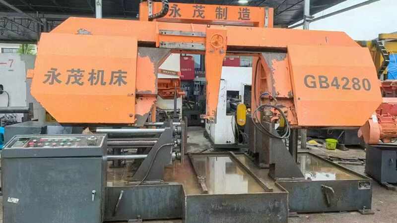 Second hand band sawing machine GB4280 - Image 4